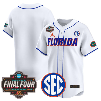 Florida Gators 2025 Final Four Patch Vapor Baseball Jersey - All Stitched