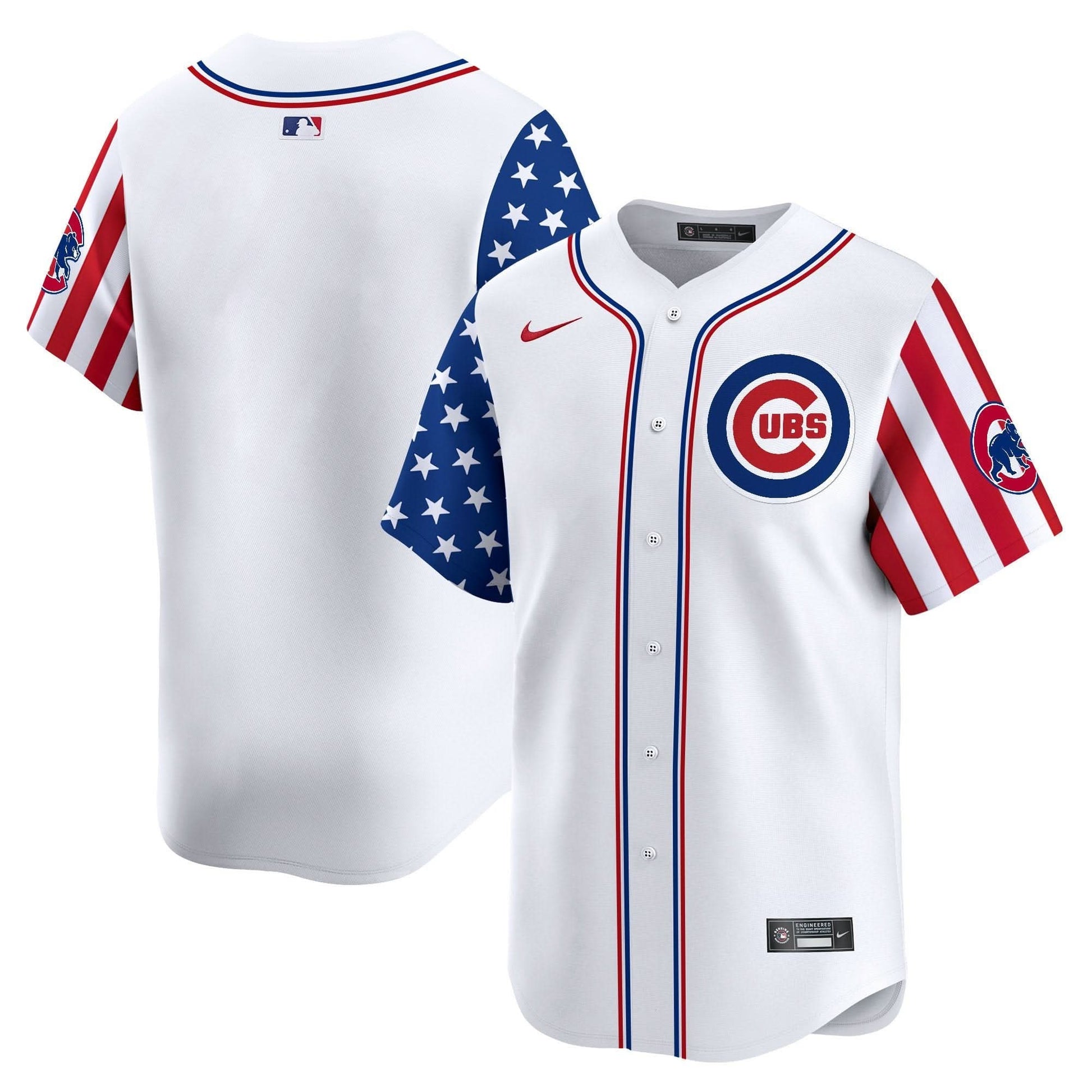 Chicago Cubs  2025 Independence Day Vapor Premier Limited Jersey - All Stitched