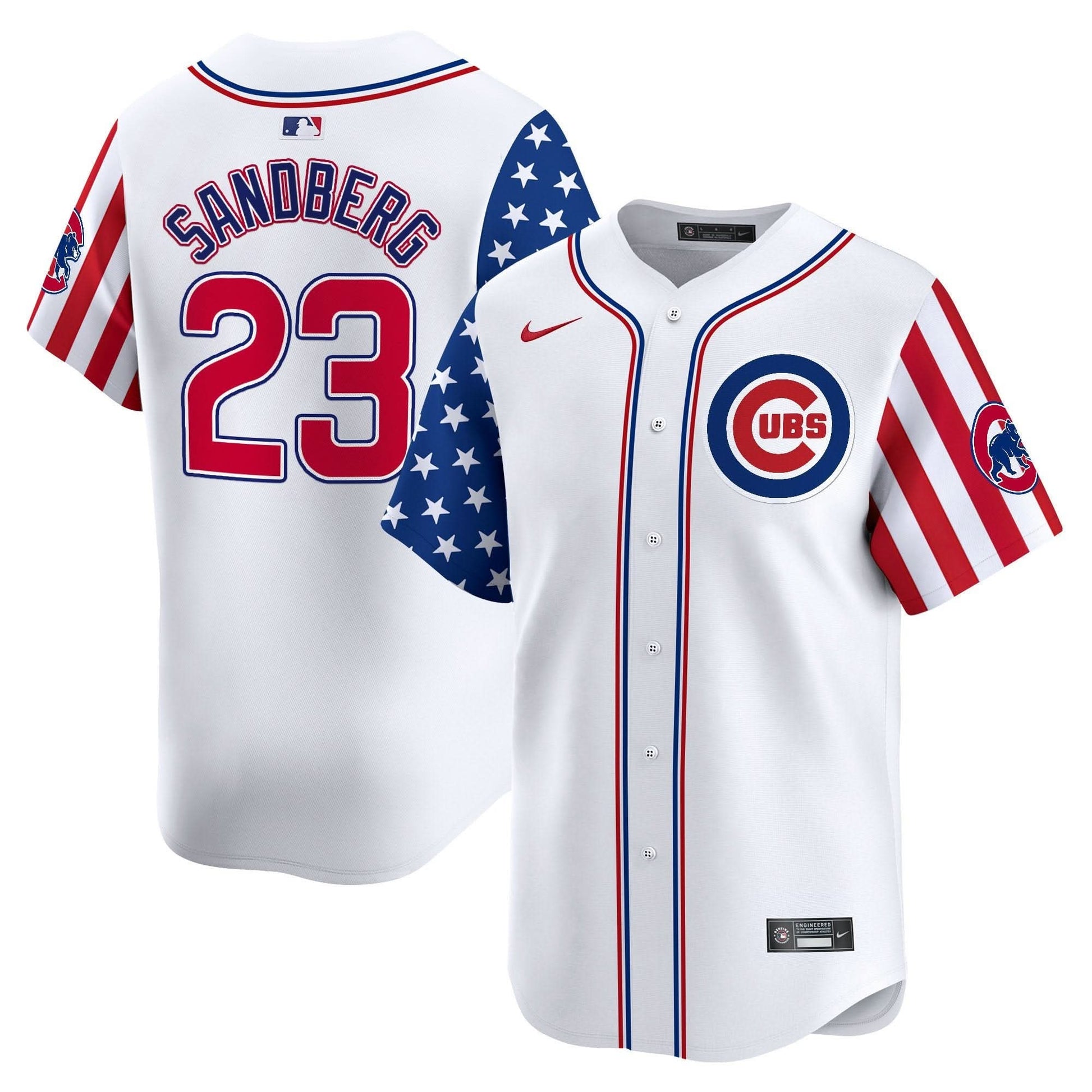 Chicago Cubs  2025 Independence Day Vapor Premier Limited Jersey - All Stitched