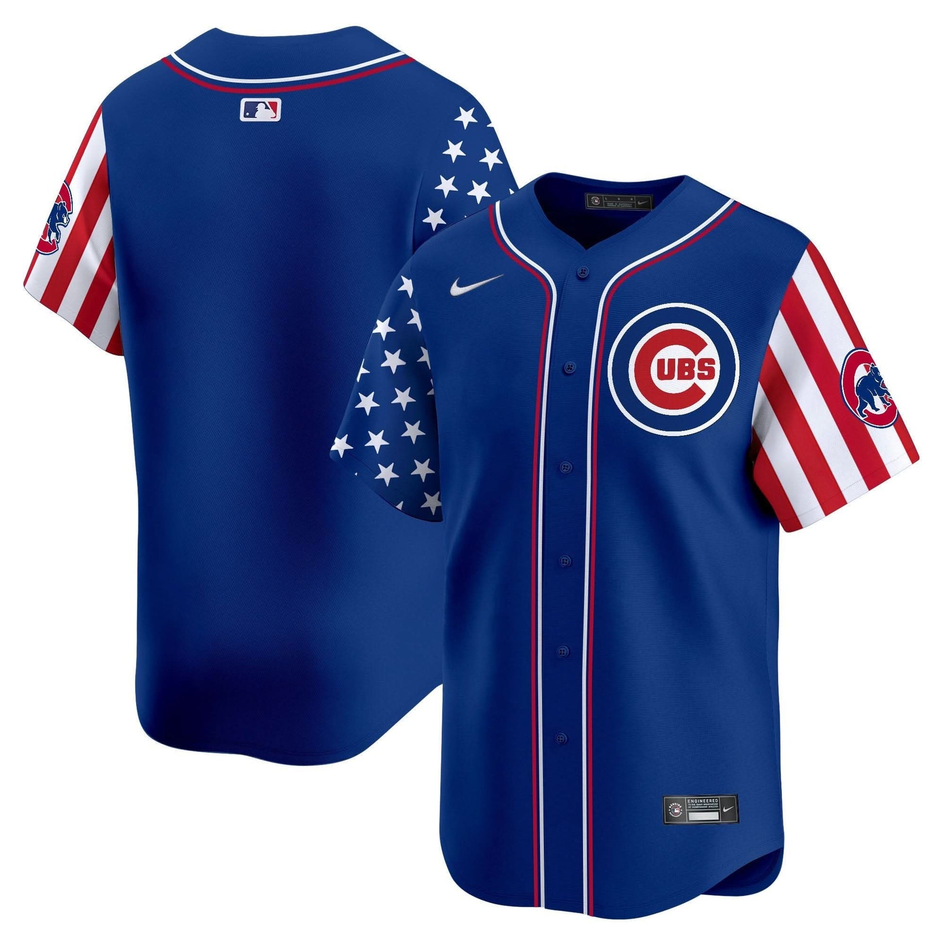 Chicago Cubs  2025 Independence Day Vapor Premier Limited Jersey - All Stitched