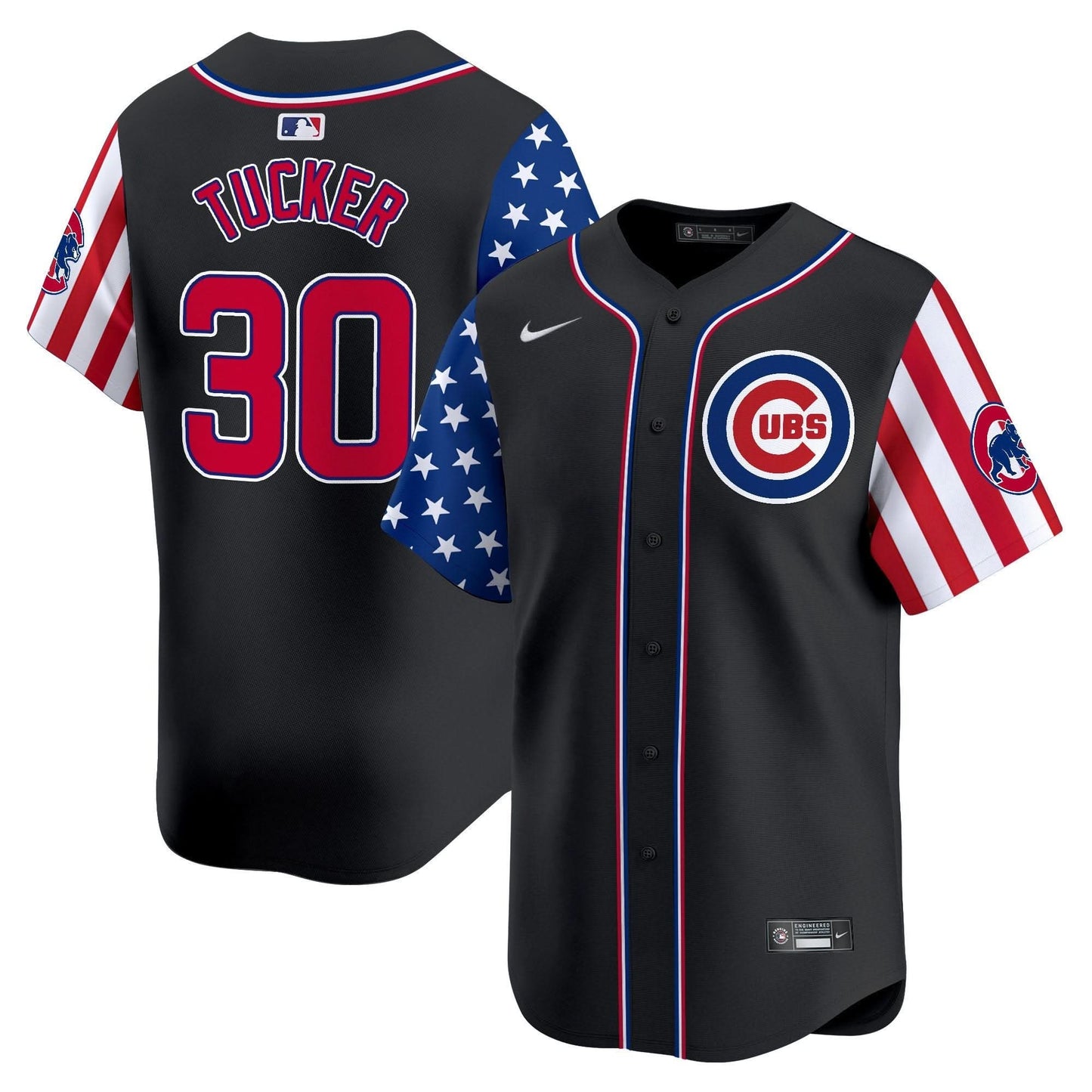 Chicago Cubs  2025 Independence Day Vapor Premier Limited Jersey - All Stitched