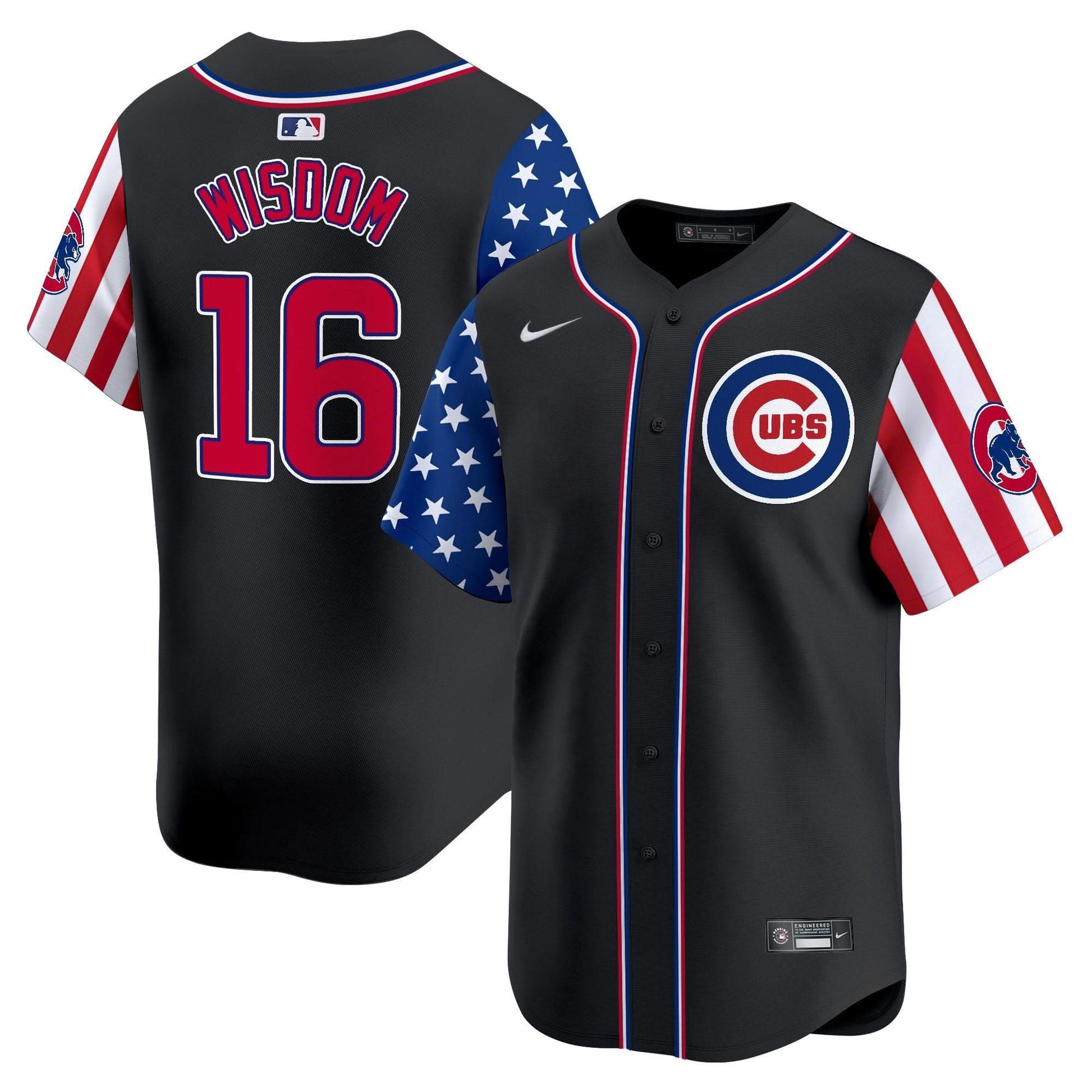 Chicago Cubs  2025 Independence Day Vapor Premier Limited Jersey - All Stitched