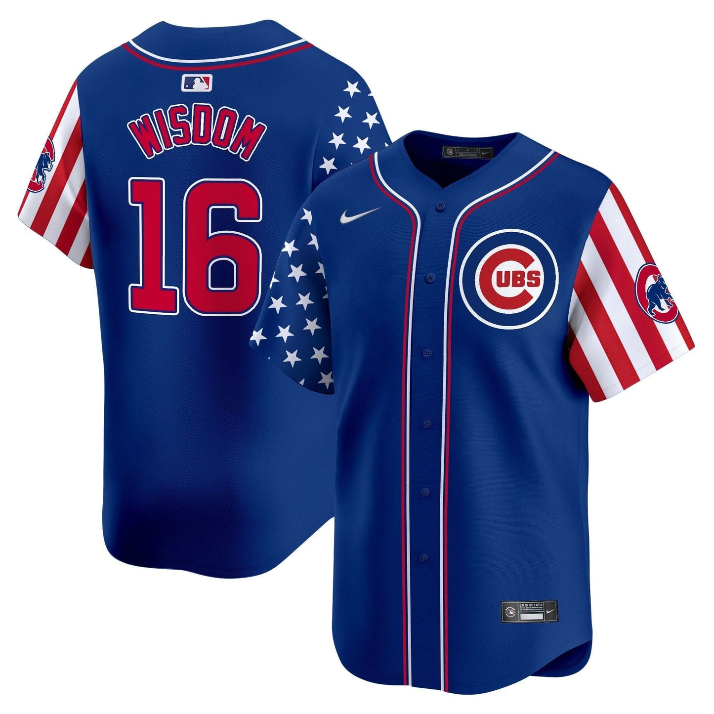 Chicago Cubs  2025 Independence Day Vapor Premier Limited Jersey - All Stitched