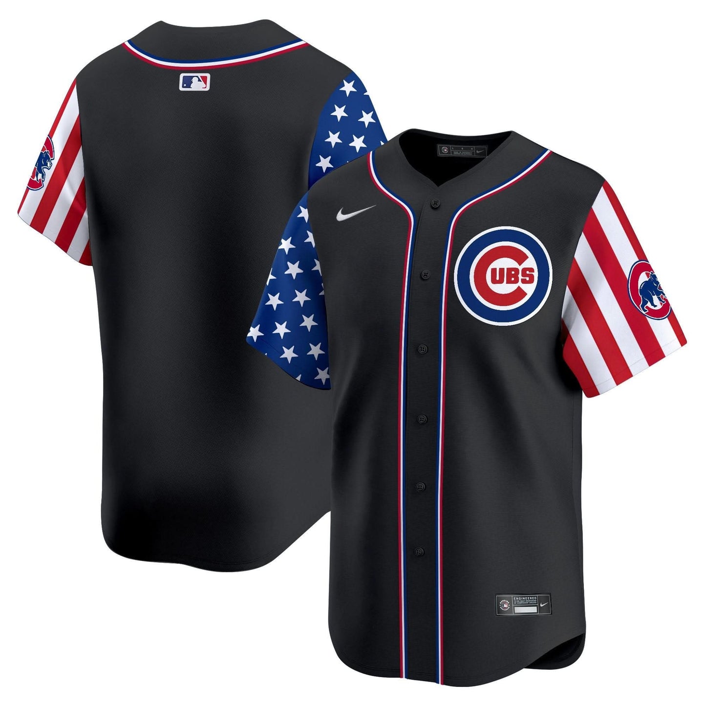 Chicago Cubs  2025 Independence Day Vapor Premier Limited Jersey - All Stitched