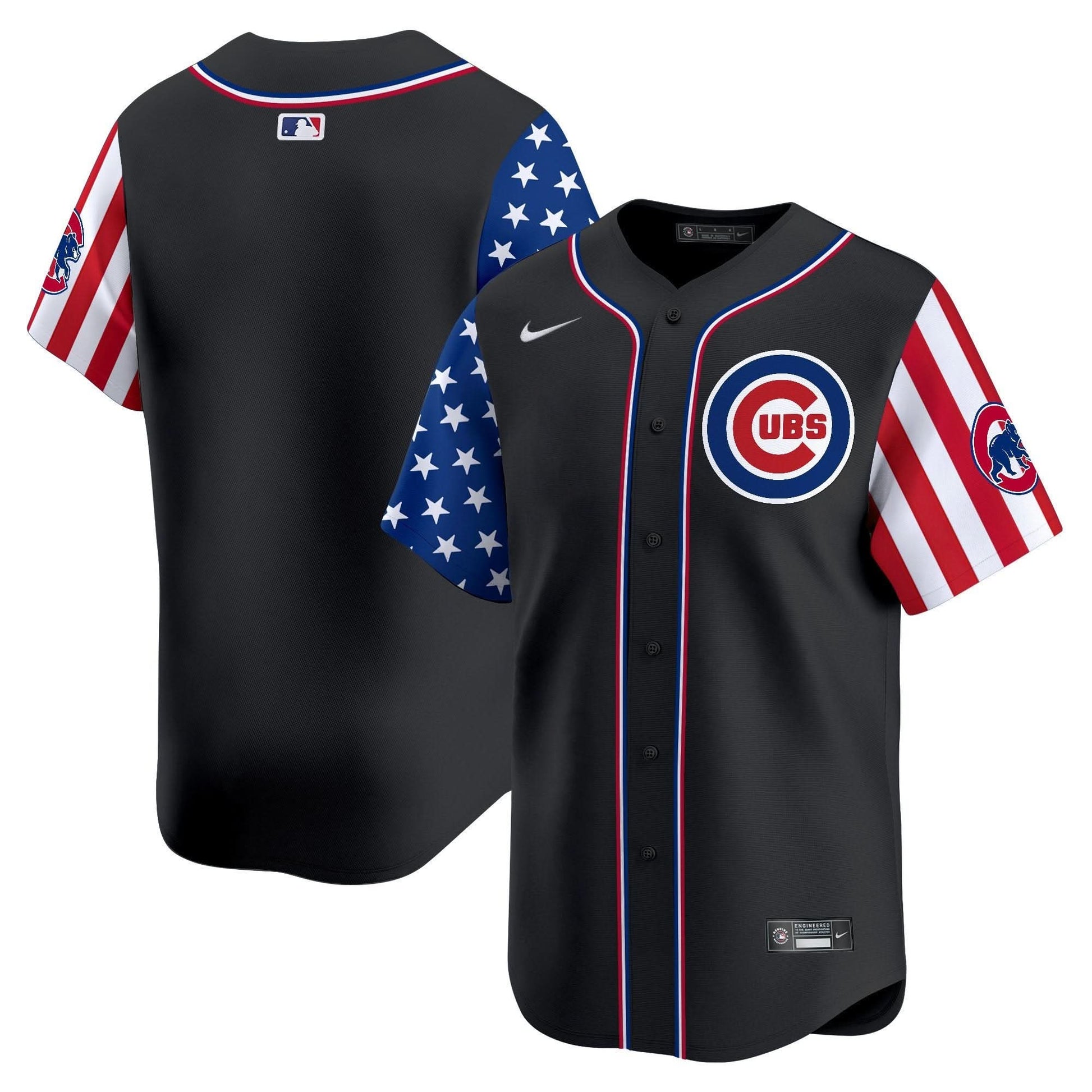 Chicago Cubs  2025 Independence Day Vapor Premier Limited Jersey - All Stitched
