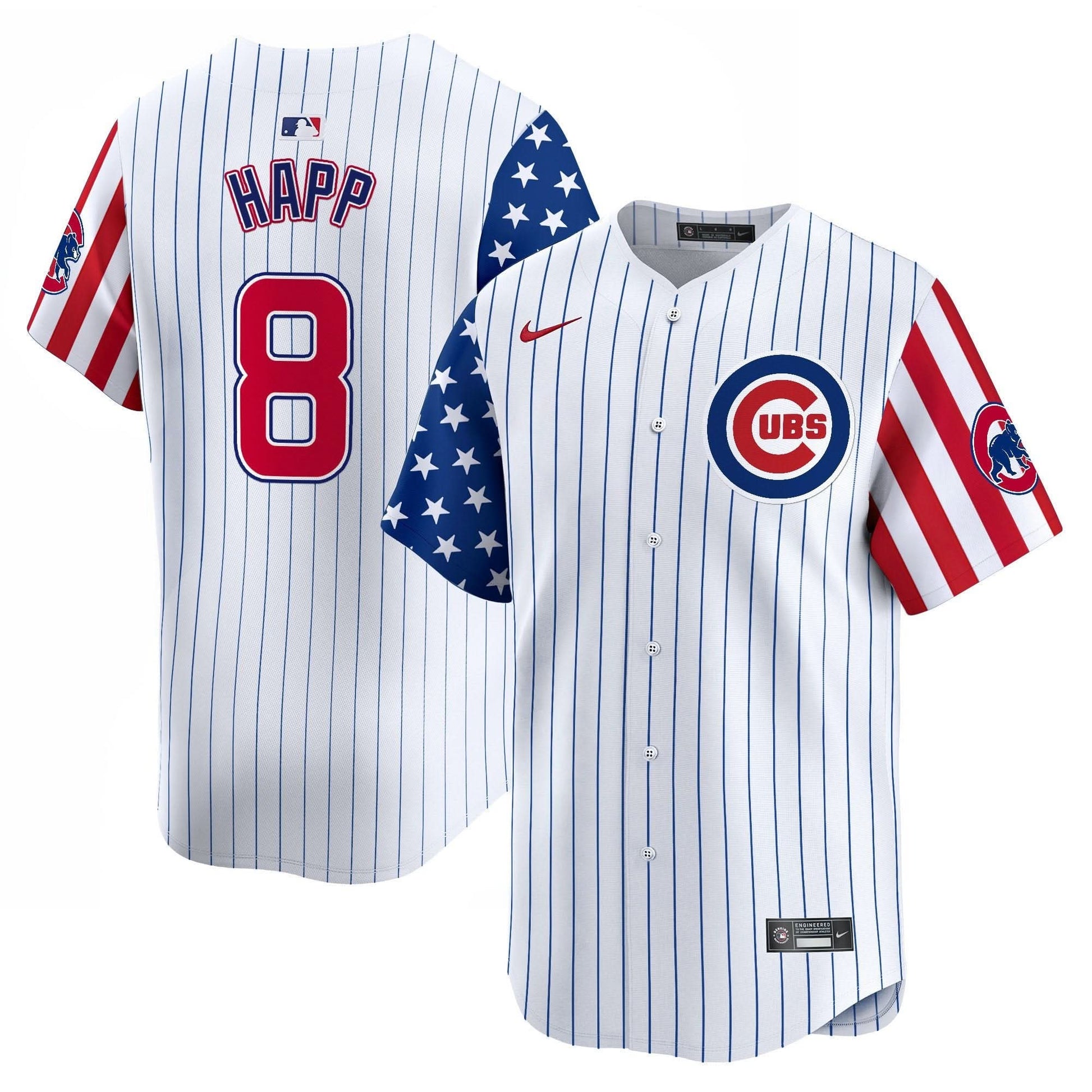Chicago Cubs  2025 Independence Day Vapor Premier Limited Jersey - All Stitched