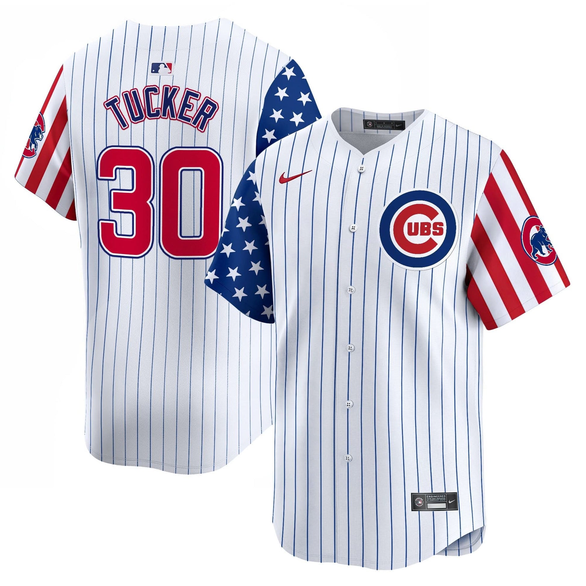 Chicago Cubs  2025 Independence Day Vapor Premier Limited Jersey - All Stitched