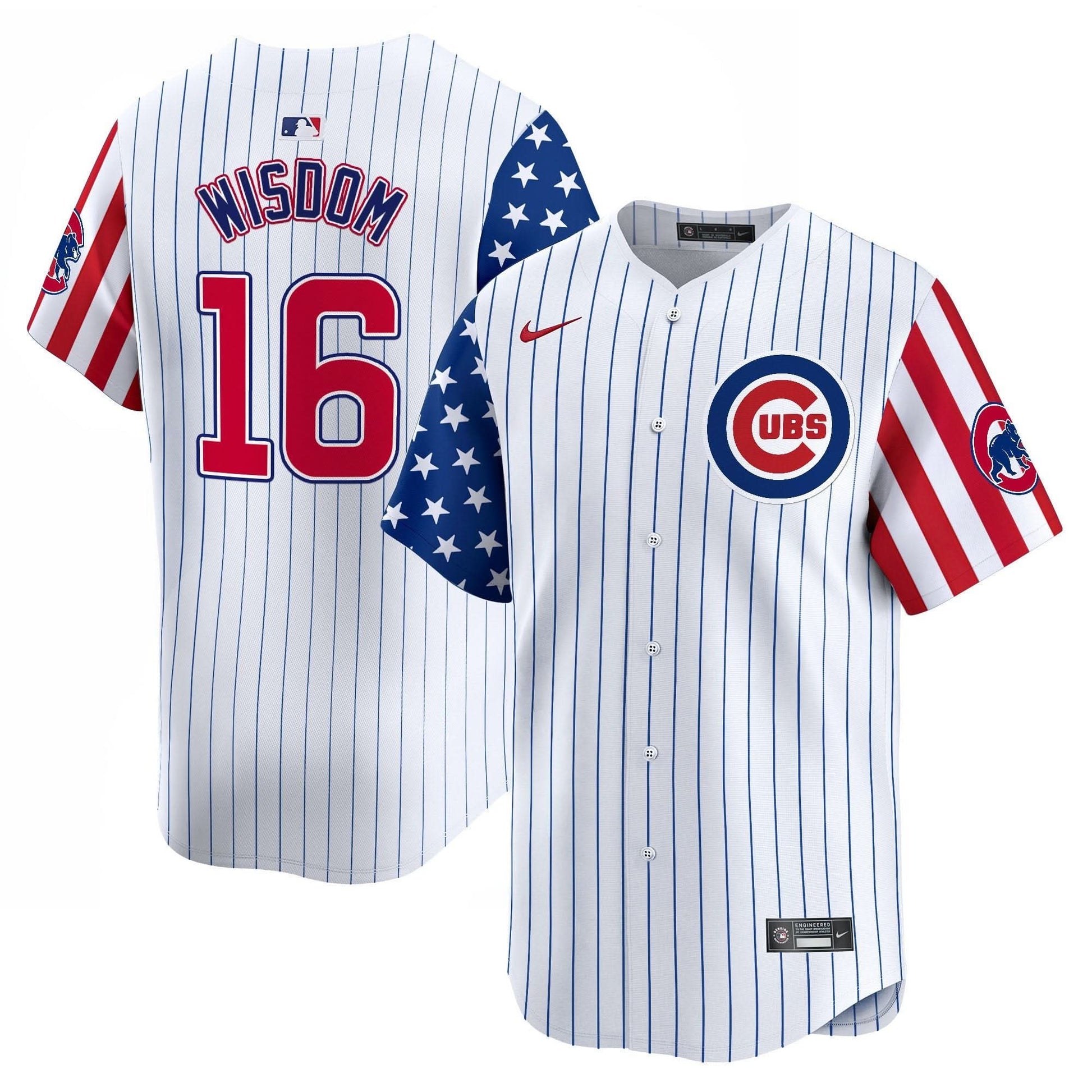 Chicago Cubs  2025 Independence Day Vapor Premier Limited Jersey - All Stitched