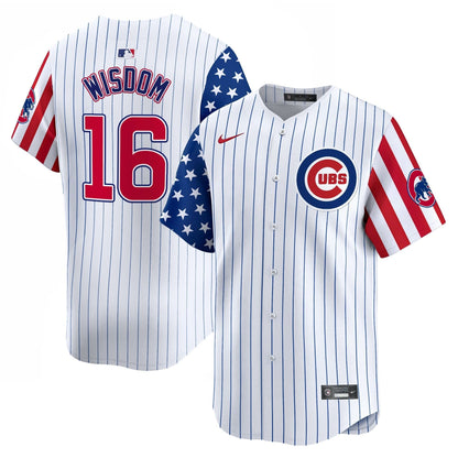 Chicago Cubs  2025 Independence Day Vapor Premier Limited Jersey - All Stitched