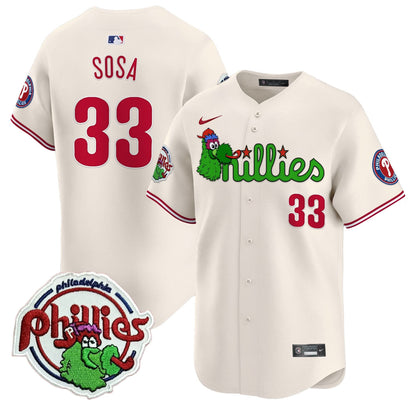 Phillies Phanatic Patch Vapor Premier Limited Jersey V3 - All Stitched