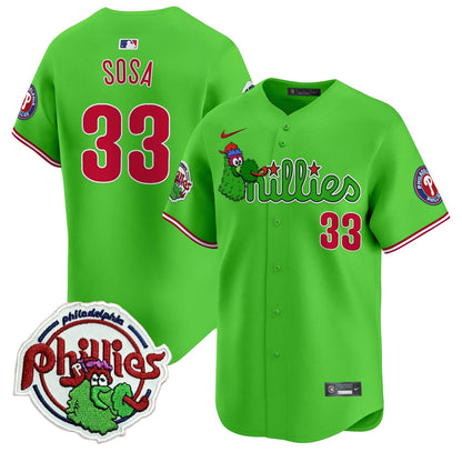 Phillies Phanatic Patch Vapor Premier Limited Jersey V3 - All Stitched