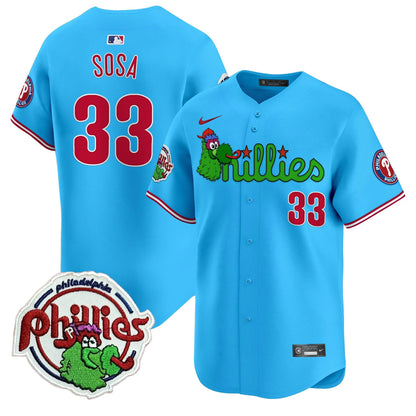 Phillies Phanatic Patch Vapor Premier Limited Jersey V3 - All Stitched