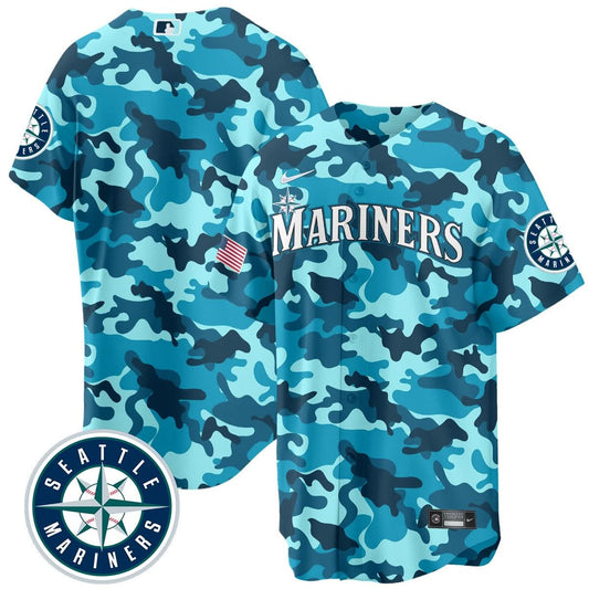 Seattle Mariners Salute to Armed Forces Night - Camo Jersey