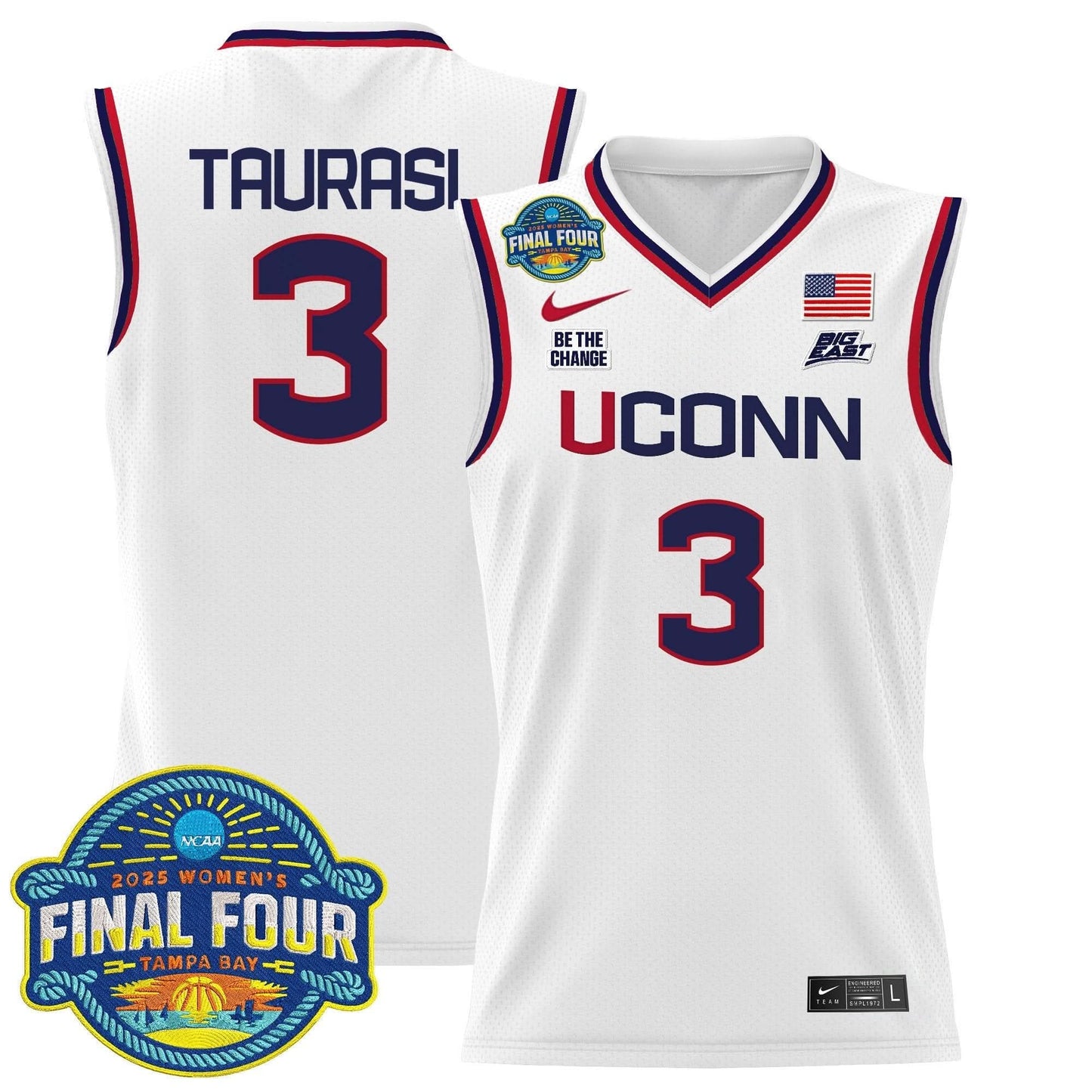 UConn Huskies 2025 Big Eat Women's Final Four Patch Lightweight Basketball Jersey - All Stitched