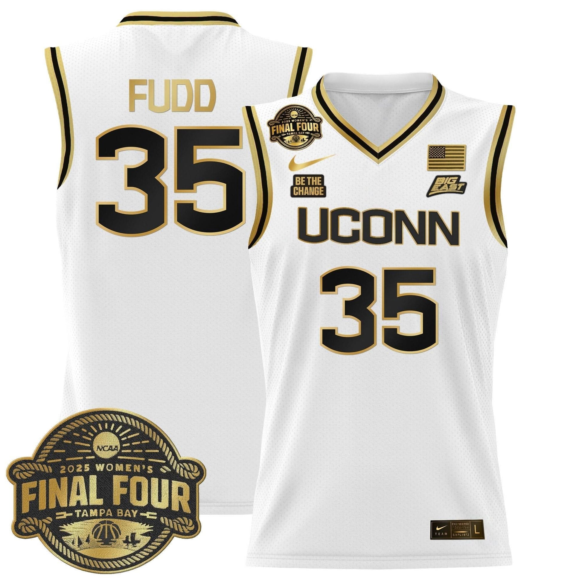 UConn Huskies 2025 Big Eat Women's Final Four Patch Lightweight Basketball Jersey - All Stitched
