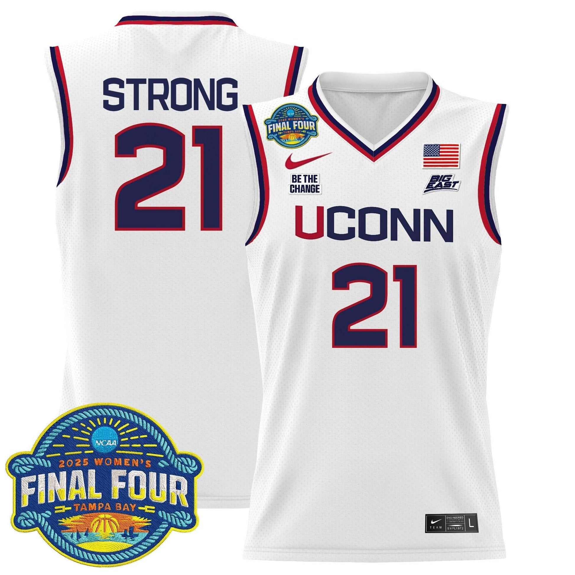 UConn Huskies 2025 Big Eat Women's Final Four Patch Lightweight Basketball Jersey - All Stitched