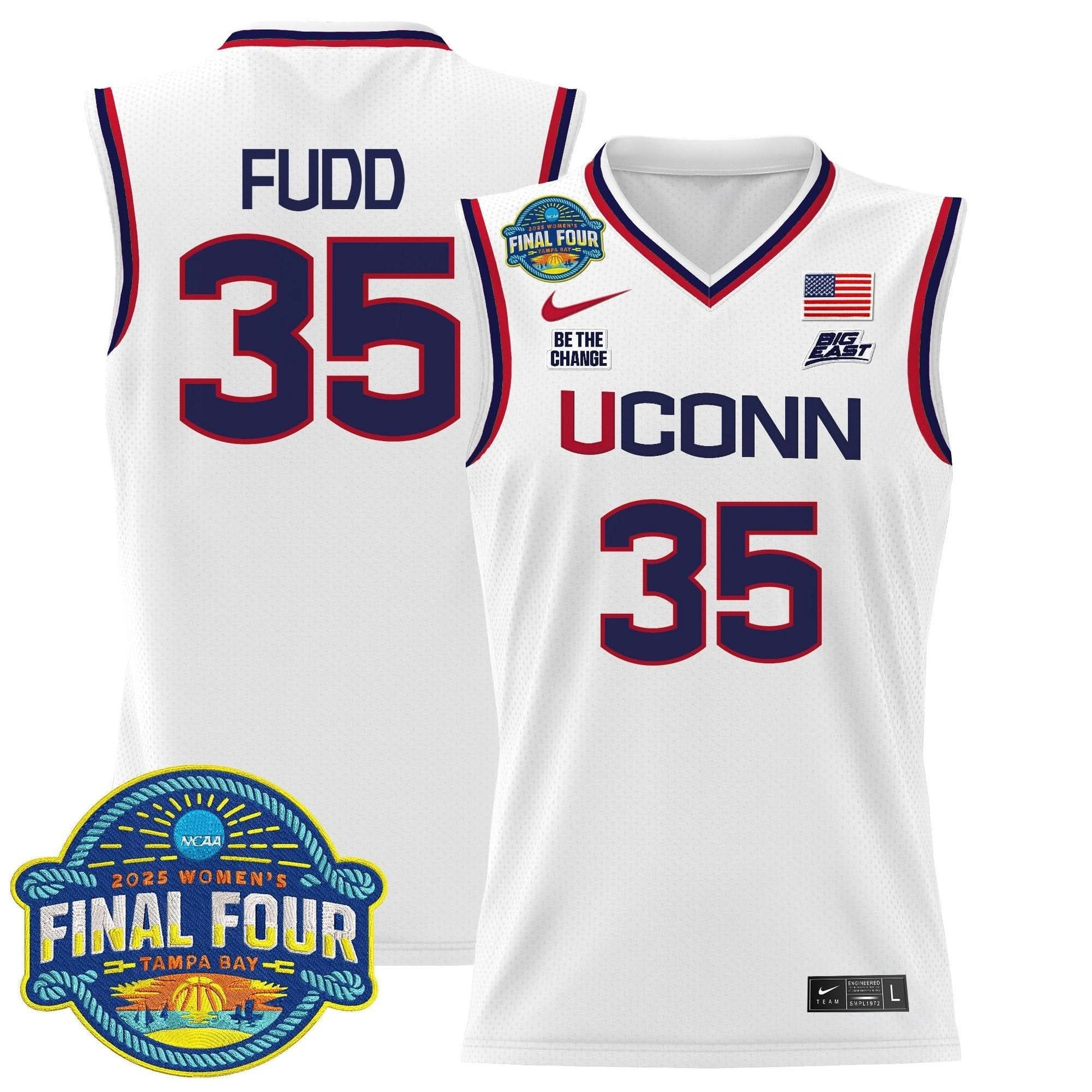 UConn Huskies 2025 Big Eat Women's Final Four Patch Lightweight Basketball Jersey - All Stitched
