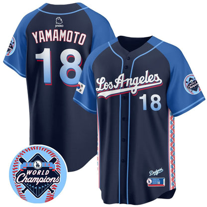 Los Angeles Dodgers Korean Heritage Night Jersey - All Stitched