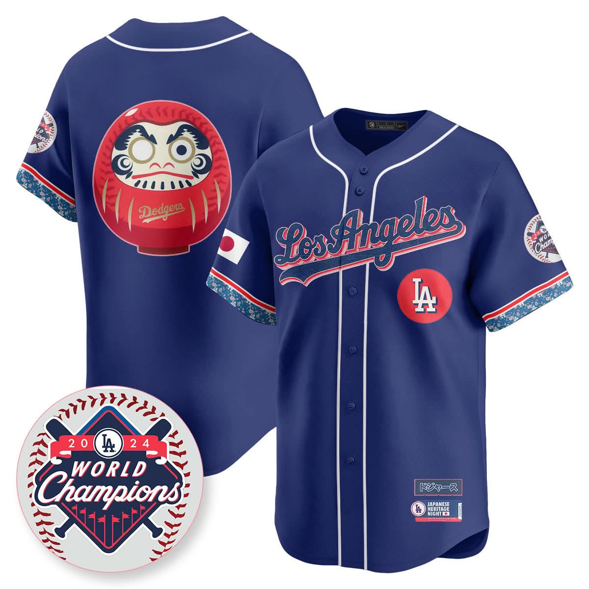 Los Angeles Dodgers Japanese Heritage Night Jersey - All Stitched