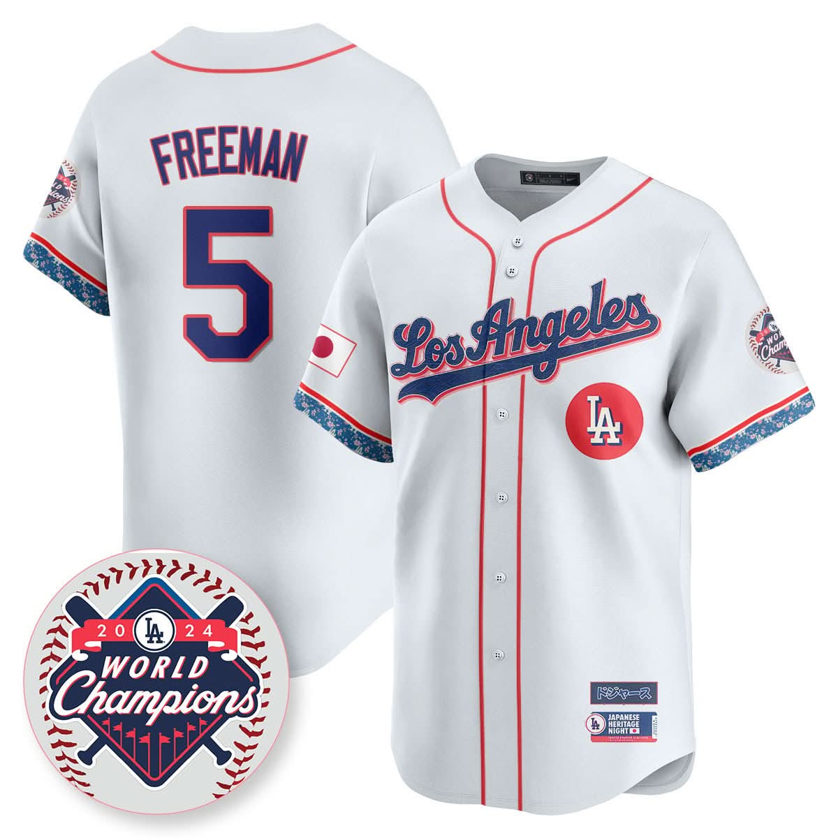 Los Angeles Dodgers Japanese Heritage Night Jersey - All Stitched