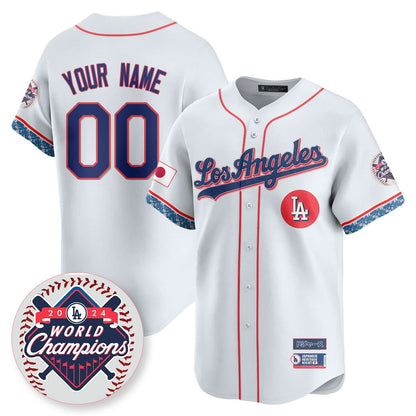 Custom Gender/Name Los Angeles Dodgers Japanese Heritage Night Jersey - All Stitched