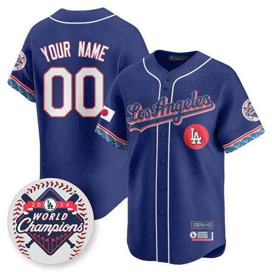 Custom Gender/Name Los Angeles Dodgers Japanese Heritage Night Jersey - All Stitched