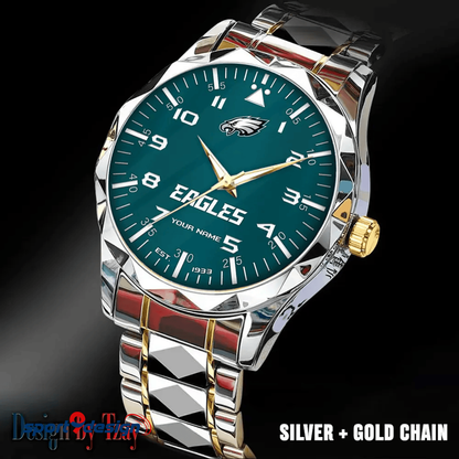 Philadelphia Eagles Luxury Diamond Men Watch Trending 2025