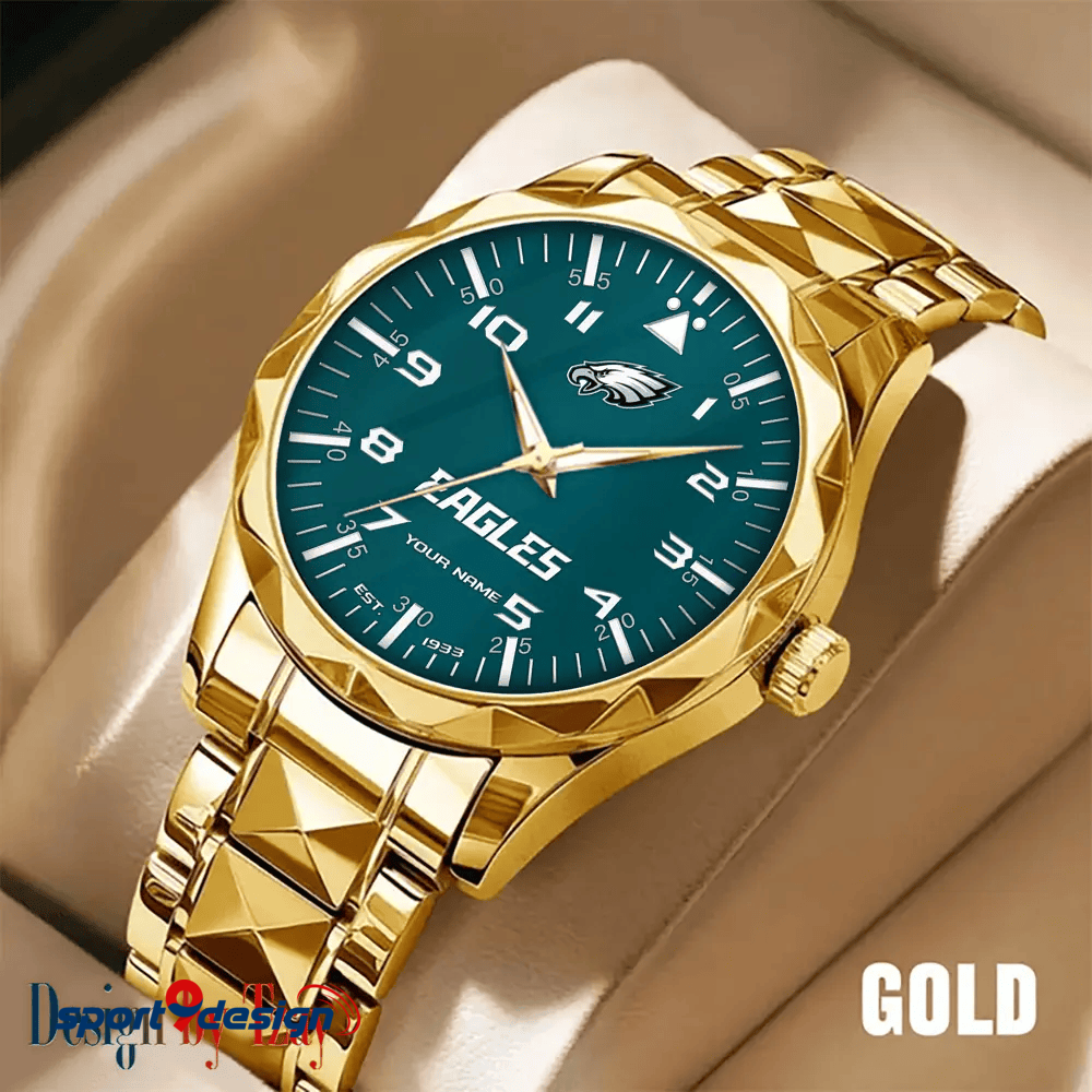 Philadelphia Eagles Luxury Diamond Men Watch Trending 2025