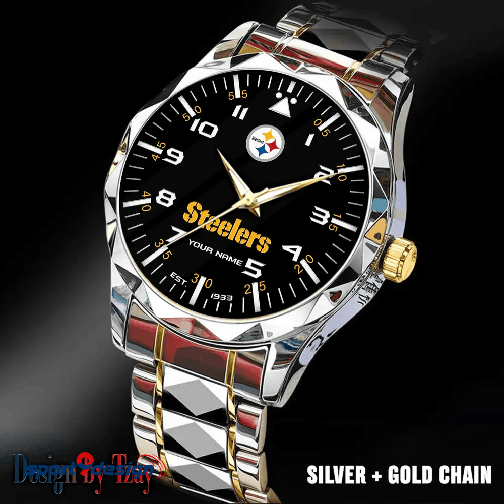 Pittsburgh Steelers Luxury Diamond Men Watch Trending 2025