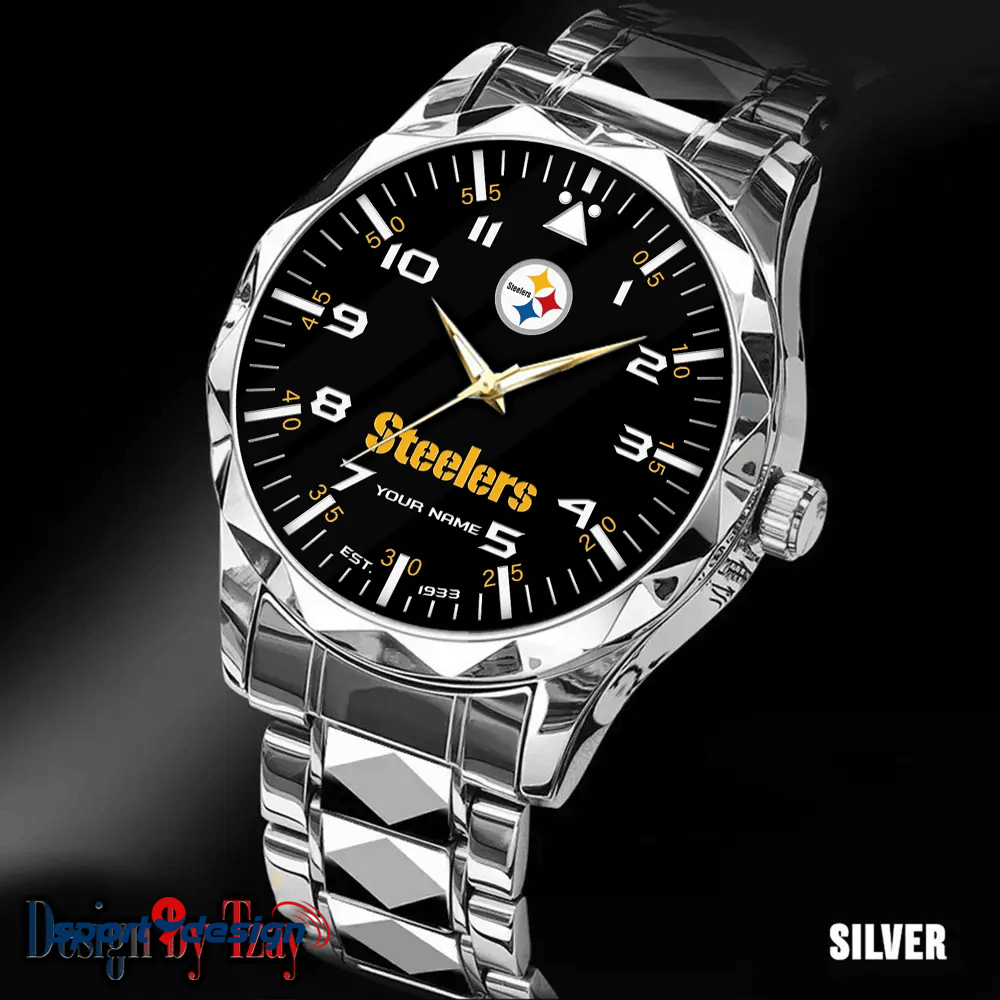 Pittsburgh Steelers Luxury Diamond Men Watch Trending 2025