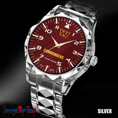 Washington Commanders Luxury Diamond Men Watch Trending 2025