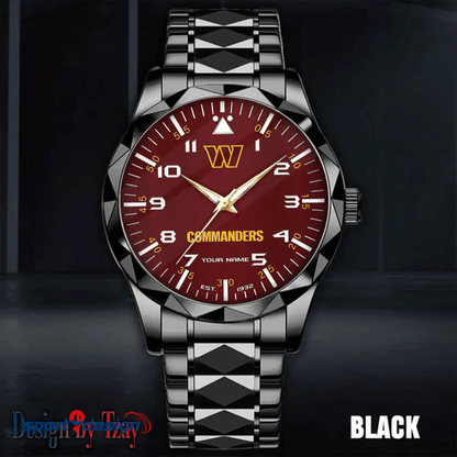 Washington Commanders Luxury Diamond Men Watch Trending 2025