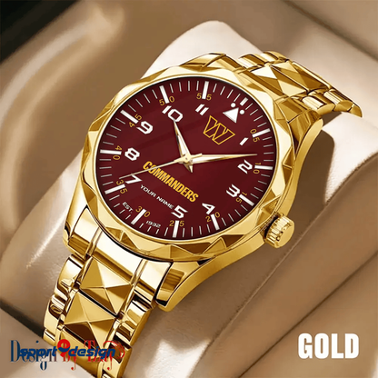 Washington Commanders Luxury Diamond Men Watch Trending 2025