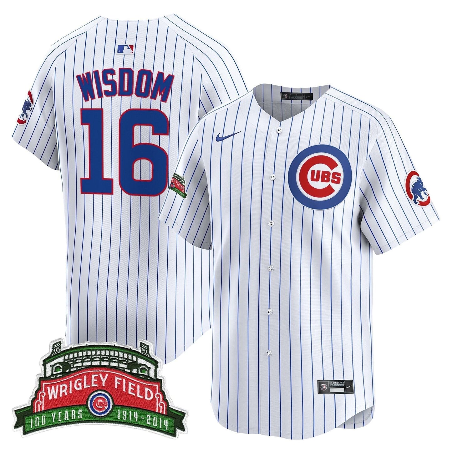 Chicago Cubs Wrigley Field Style Vapor Premier Limited Jersey - All Stitched
