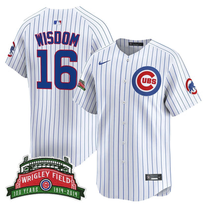 Chicago Cubs Wrigley Field Style Vapor Premier Limited Jersey - All Stitched