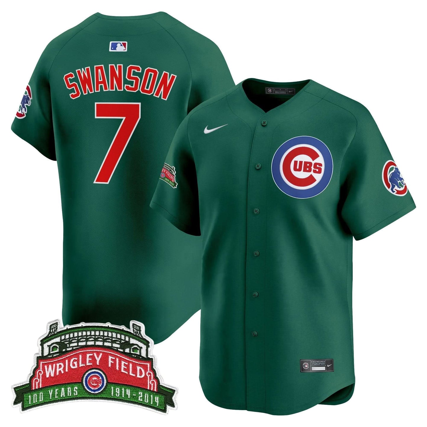 Chicago Cubs Wrigley Field Style Vapor Premier Limited Jersey - All Stitched