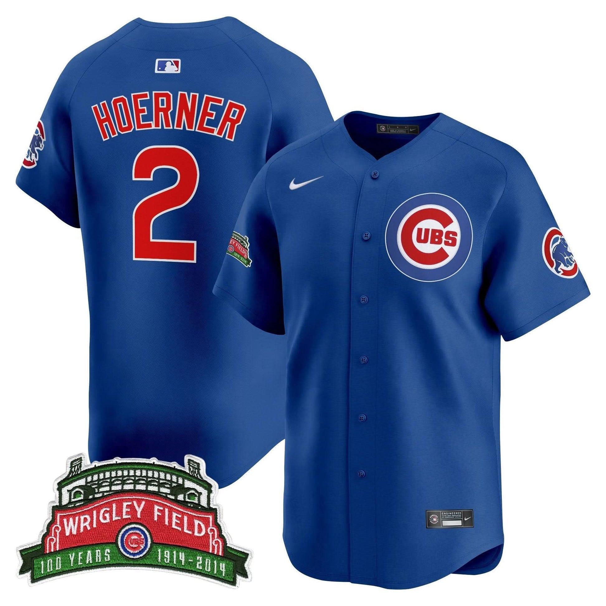 Chicago Cubs Wrigley Field Style Vapor Premier Limited Jersey - All Stitched