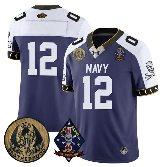 Navy Midshipmen Lacrosse Jolly Rogers Vapor Limited Jersey - All Stitched