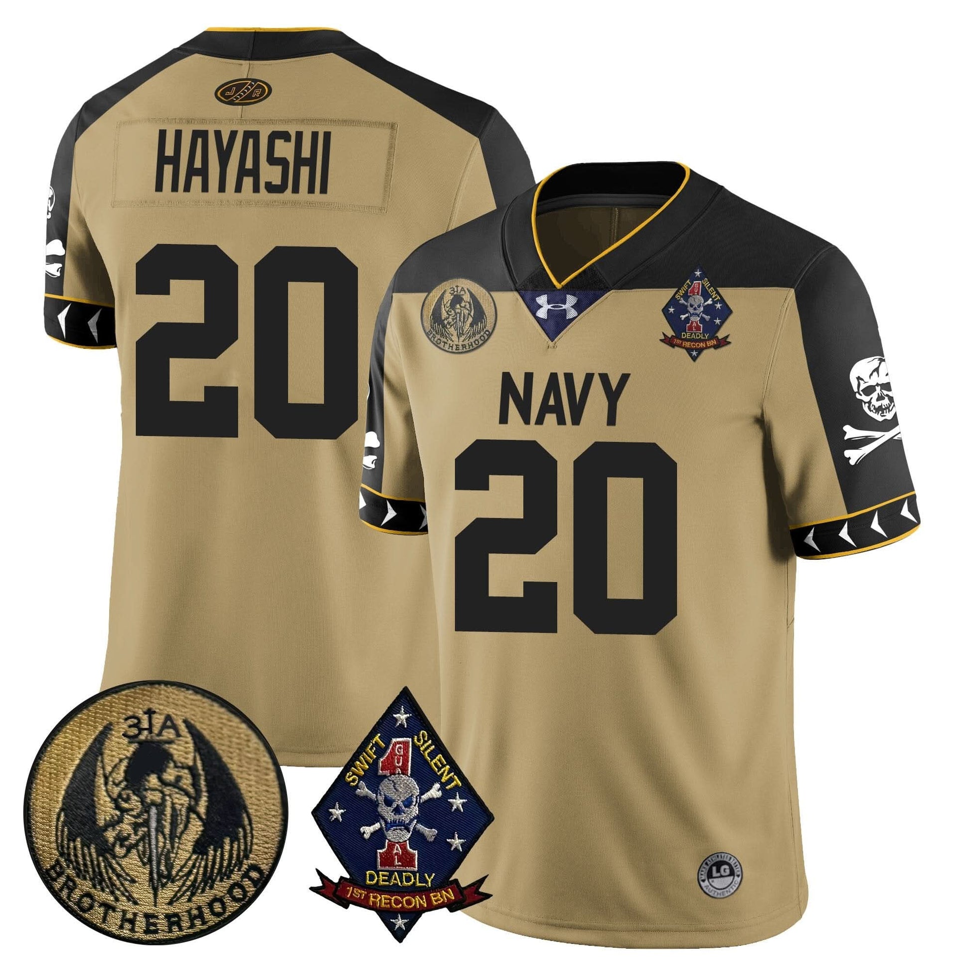 Navy Midshipmen Lacrosse Jolly Rogers Vapor Limited Jersey - All Stitched