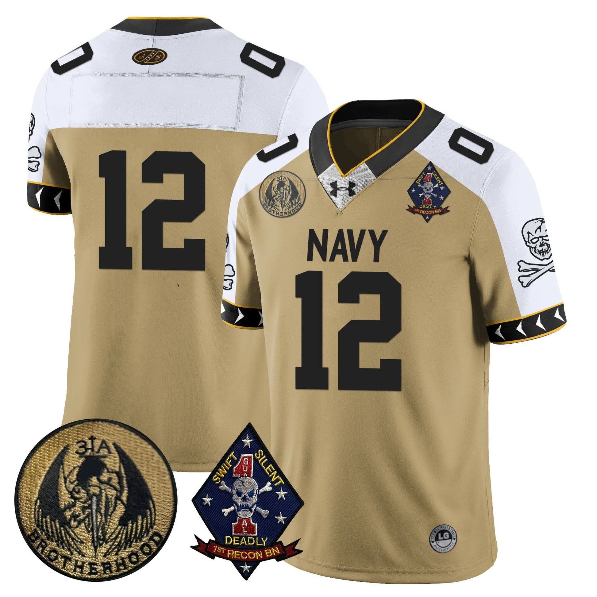 Navy Midshipmen Lacrosse Jolly Rogers Vapor Limited Jersey - All Stitched