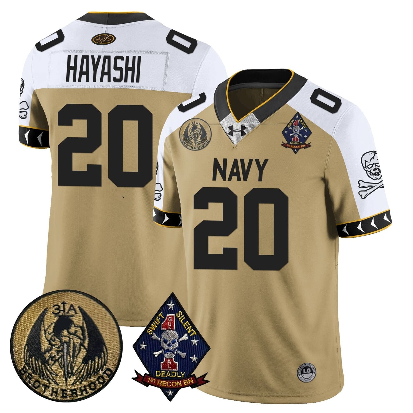 Navy Midshipmen Lacrosse Jolly Rogers Vapor Limited Jersey - All Stitched
