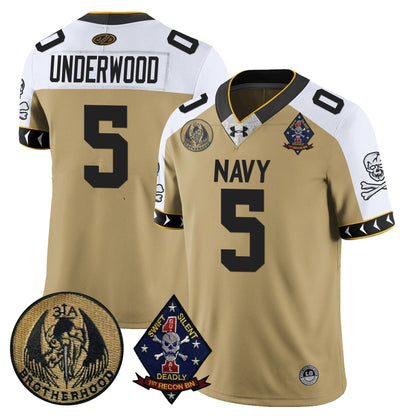 Navy Midshipmen Lacrosse Jolly Rogers Vapor Limited Jersey - All Stitched