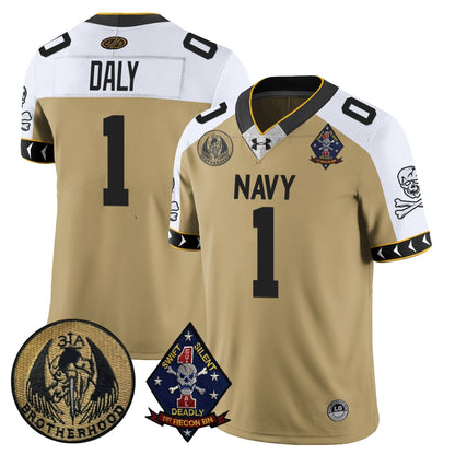 Navy Midshipmen Lacrosse Jolly Rogers Vapor Limited Jersey - All Stitched