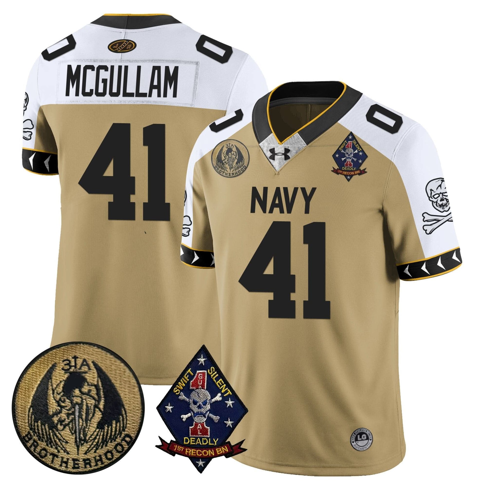Navy Midshipmen Lacrosse Jolly Rogers Vapor Limited Jersey - All Stitched