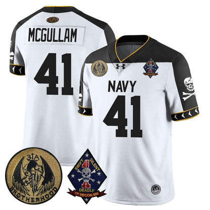 Navy Midshipmen Lacrosse Jolly Rogers Vapor Limited Jersey - All Stitched