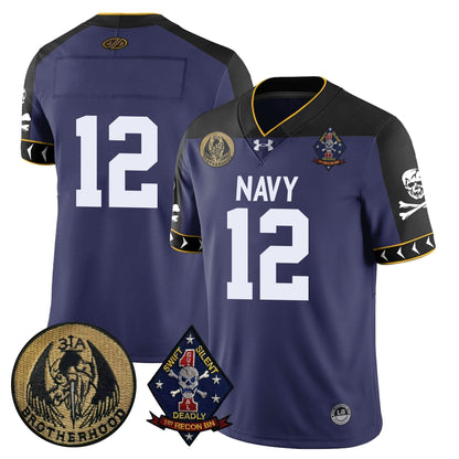 Navy Midshipmen Lacrosse Jolly Rogers Vapor Limited Jersey - All Stitched