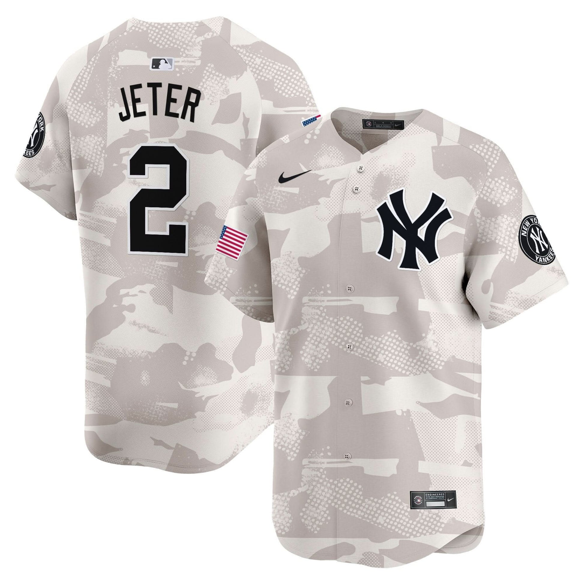 New York Yankees 2025 Armed Forces Day Vapor Premier Limited Jersey - Stitched