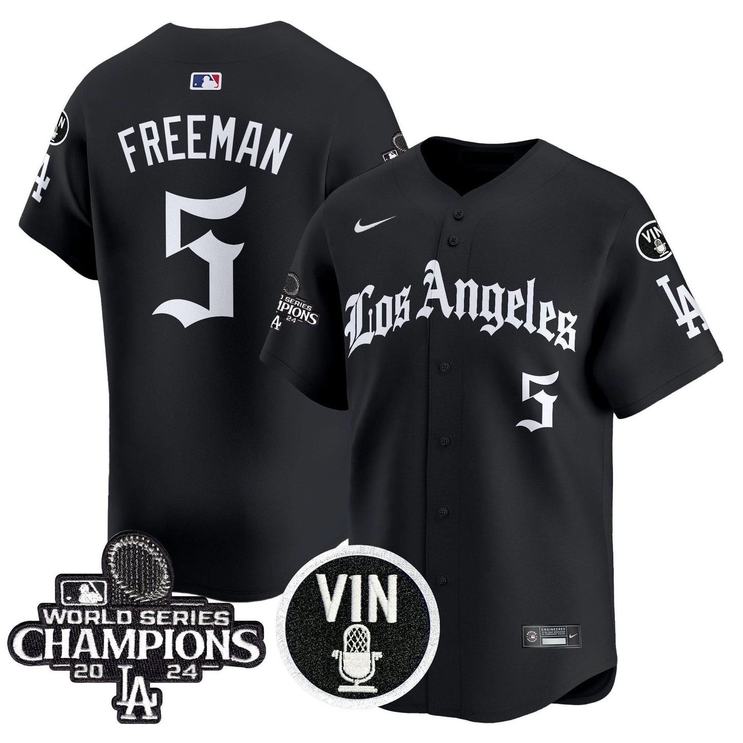 Dodgers 2025 LA Gothic Style Vapor Premier Limited Jersey - All Stitched