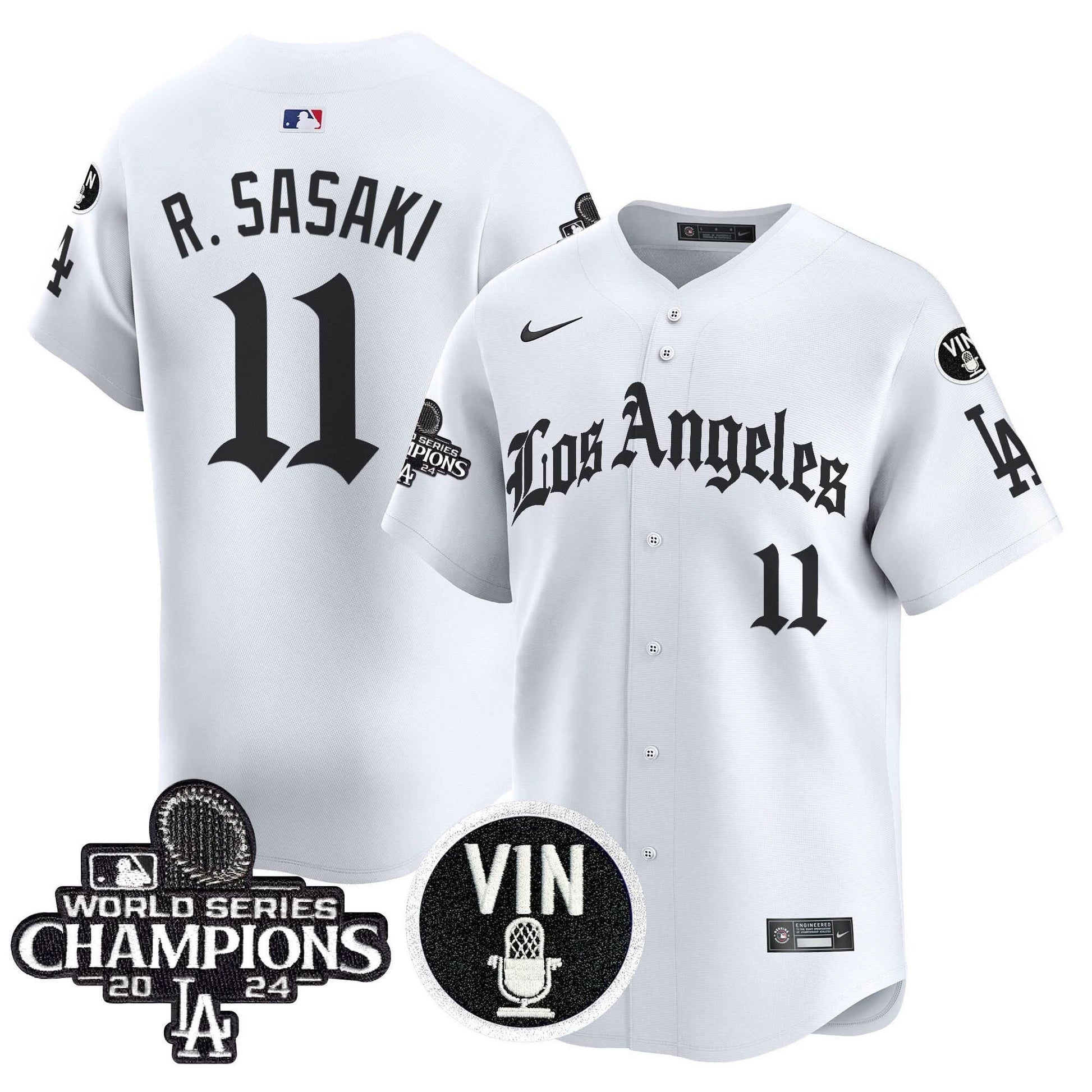 Dodgers 2025 LA Gothic Style Vapor Premier Limited Jersey - All Stitched