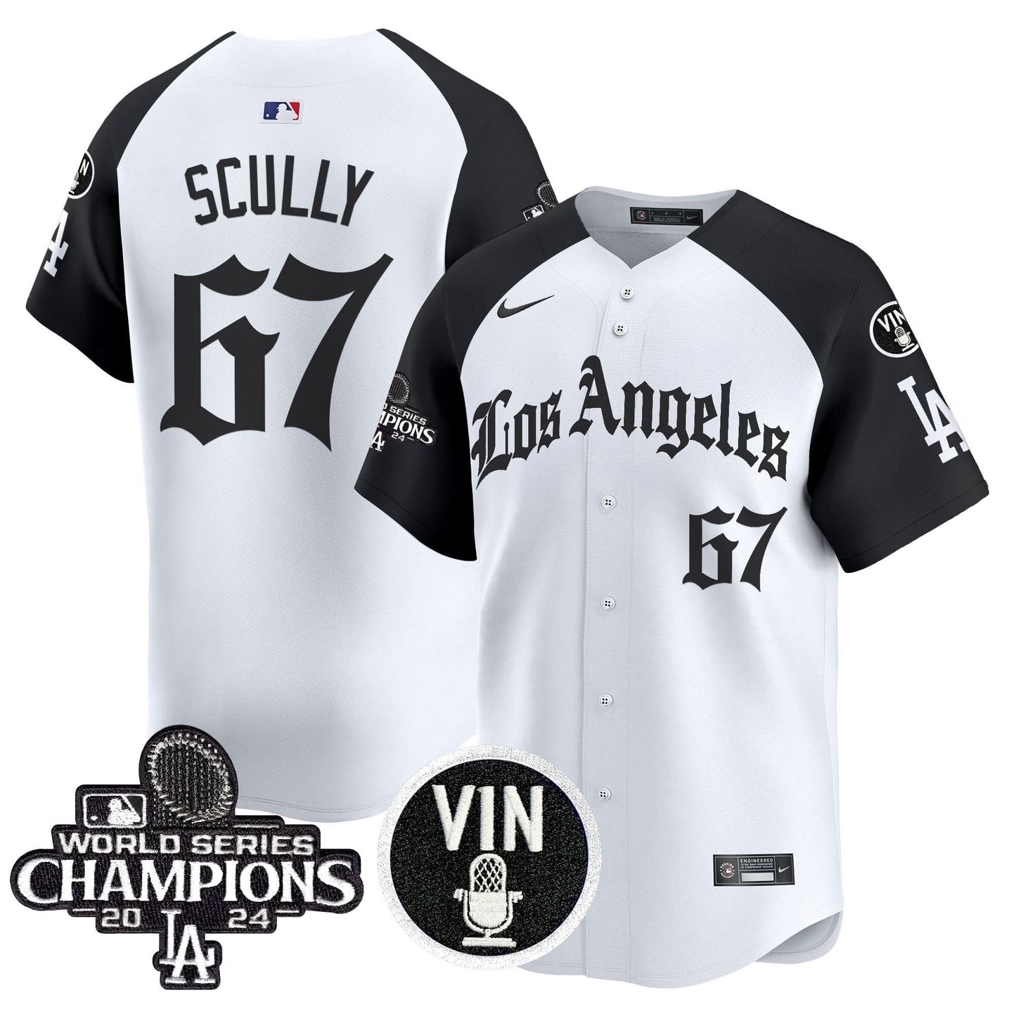 Dodgers 2025 LA Gothic Style Vapor Premier Limited Jersey - All Stitched